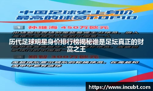 历代足球明星身价排行榜揭秘谁是足坛真正的财富之王